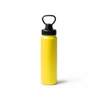 Polit - A 304 stainless steel double-wall sports bottle with a practical carrying handle.