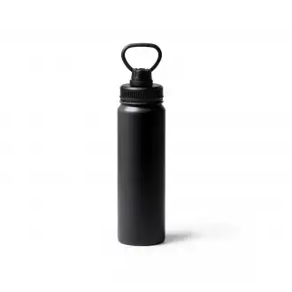 Polit - A 304 stainless steel double-wall sports bottle with a practical carrying handle.