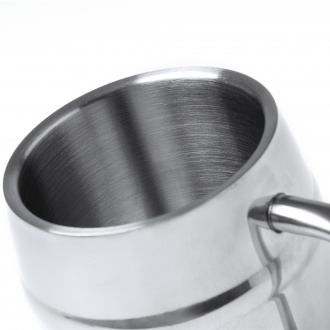 Dunkel - Stainless steel beer mug, 420ml.