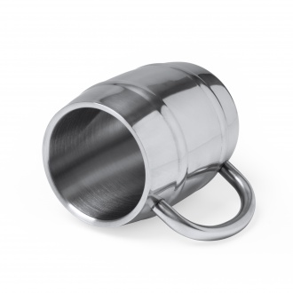 Dunkel - Stainless steel beer mug, 420ml.