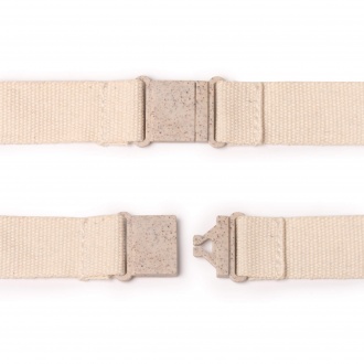 Holden - Bamboo medallion with cotton strap.
