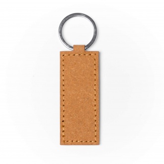 Luxor - A keychain made of recycled leather in two designs, with a metal ring.