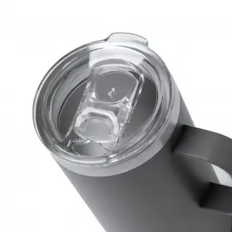 BEYRON - Kubek termiczny ze stali nierdzewnej z recyklingu z korkową podstawą, 600ml