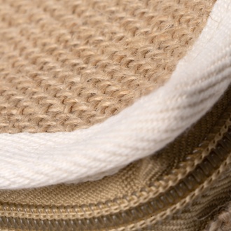Florit - Jute thermal bag with front pocket made of cotton. 