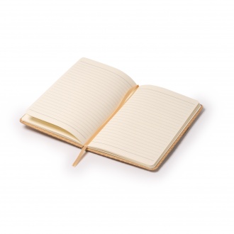 Bolger - A5 format notebook with a hard cover made of natural straw. 