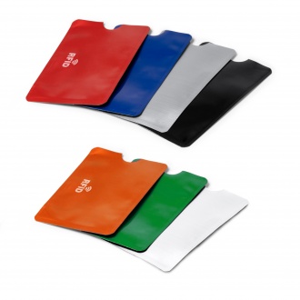 Travis - RFID card case with aluminum finish.
