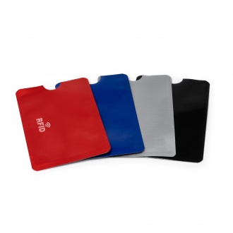 Travis - RFID card case with aluminum finish.