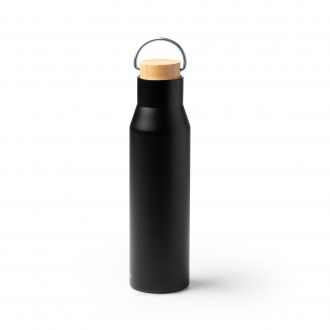 Meyer - Thermos made of 304 stainless steel with double walls with bamboo cap. Capacity: 550 ml. 