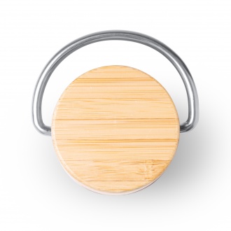 Meyer - Thermos made of 304 stainless steel with double walls with bamboo cap. Capacity: 550 ml. 