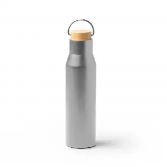 Meyer - Thermos made of 304 stainless steel with double walls with bamboo cap. Capacity: 550 ml. 