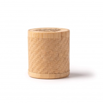 Trigox - Wireless speaker made from a combination of natural fibers and bamboo.