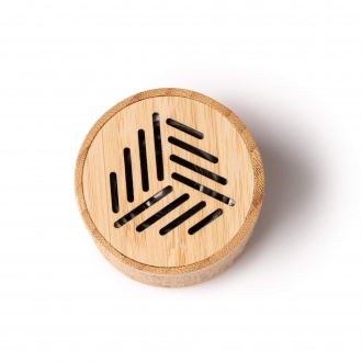 Trigox - Wireless speaker made from a combination of natural fibers and bamboo.