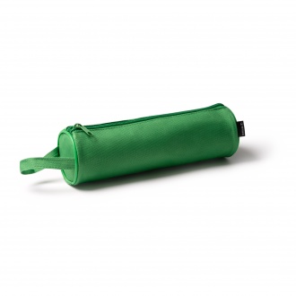 Sango - Cylindrical pencil case made of RPET material with a zipper.
