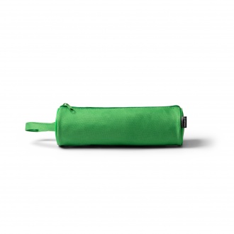 Sango - Cylindrical pencil case made of RPET material with a zipper.