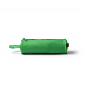 Sango - Cylindrical pencil case made of RPET material with a zipper.