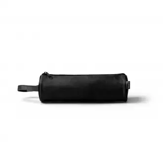 Sango - Cylindrical pencil case made of RPET material with a zipper.