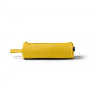 Sango - Cylindrical pencil case made of RPET material with a zipper.