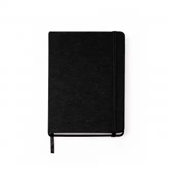 Soral - A5 notebook with cotton cover. Bookmark and elastic band. 100 smooth sheets.