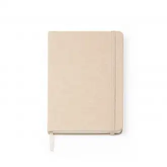 Soral - A5 notebook with cotton cover. Bookmark and elastic band. 100 smooth sheets.