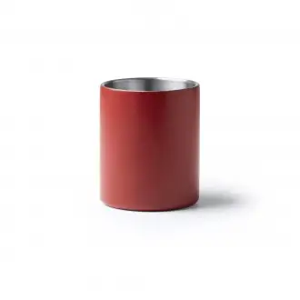 Nasik - Stainless steel mug with matte finish with snap hook. 