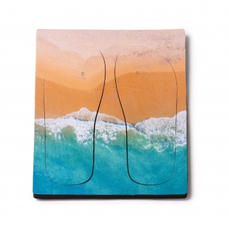 Paiva - Flip flops designed for sublimation with a comfortable sole made of PE.