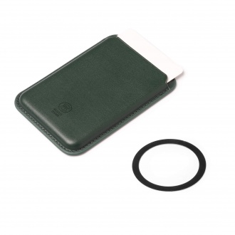 Cairo - Magnetic card holder made of recycled PU.