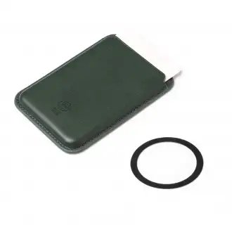Cairo - Magnetic card holder made of recycled PU.