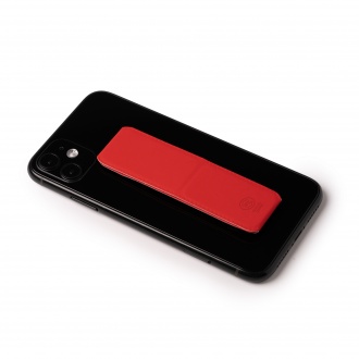 Morgan - Folding smartphone stand made of recycled PU.