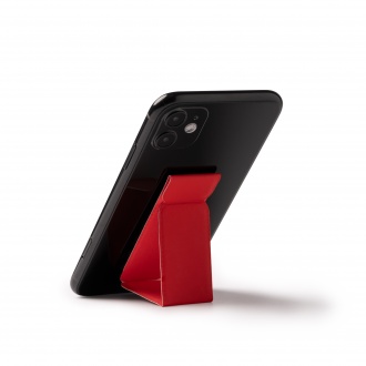 Morgan - Folding smartphone stand made of recycled PU.