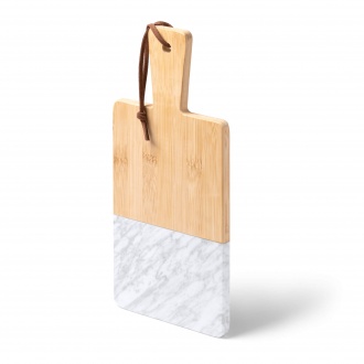 Gino - Cutting board made of natural marble and bamboo.