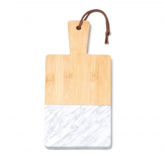 Gino - Cutting board made of natural marble and bamboo.
