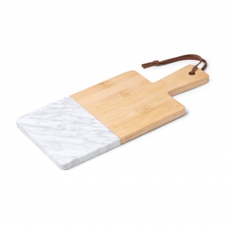 Gino - Cutting board made of natural marble and bamboo.