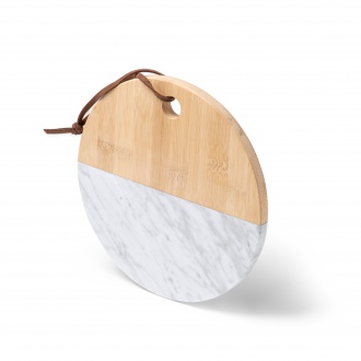 Benek - Cutting board made of natural marble and bamboo
