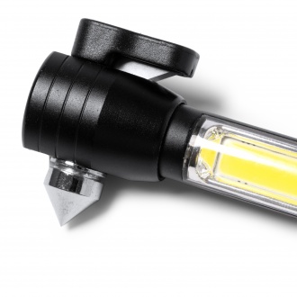 Daga - Multifunctional flashlight with hammer and seatbelt cutting function.