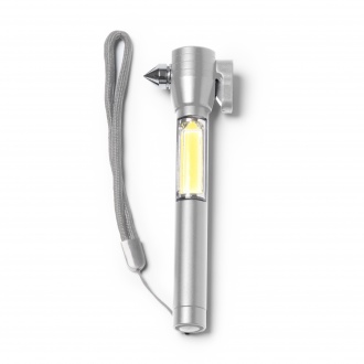 Daga - Multifunctional flashlight with hammer and seatbelt cutting function.