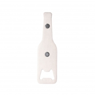 Pilsen - Bottle-shaped opener made of bamboo and metal with magnet.