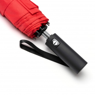 Leyka - Folding storm umbrella with automatic opening and rubber handle.