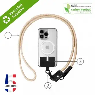 WEI - Phone lanyard made from recycled polyester