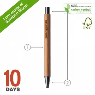 Noclip - Bamboo ballpoint pen