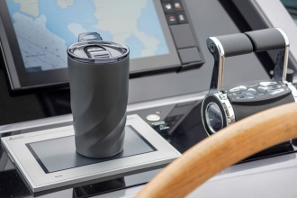 CALIX CERAMICA ECO - Kubek termiczny 400 ML wykonany ze stali z recyklingu i ceramiki