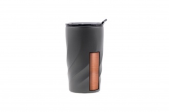 CALIX CERAMICA ECO - Kubek termiczny 400 ML wykonany ze stali z recyklingu i ceramiki