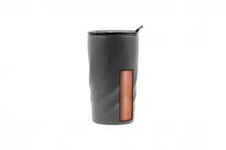 CALIX CERAMICA ECO - Kubek termiczny 400 ML wykonany ze stali z recyklingu i ceramiki