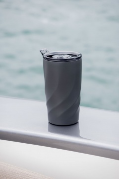 CALIX CERAMICA ECO - Kubek termiczny 400 ML wykonany ze stali z recyklingu i ceramiki