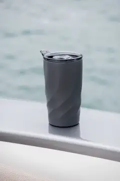 CALIX CERAMICA ECO - Kubek termiczny 400 ML wykonany ze stali z recyklingu i ceramiki