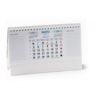 FLINT - Horizontal desk calendar with rings