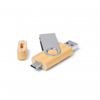 Gatlin - USB 3.0 memory stick with body made of bamboo (32GB).