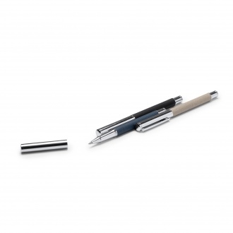 Lomox - Ballpoint pen with cap made from recycled RPET plastic