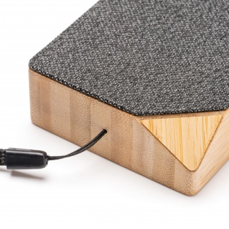 Yunker - A wireless solar-powered speaker made of bamboo and RPET.