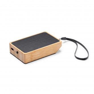 Yunker - A wireless solar-powered speaker made of bamboo and RPET.