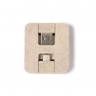 Cluni - A compact USB port made of bamboo and wheat fiber.
